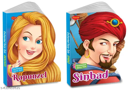 Die Cut Enchanted Fairy Tale Rapunzel and Sinbad book for kids : board books for kids  Storytelling books for kids  Storybooks for kids - Set of 2 Die Cut Enchanted Fairy Tale books for kids (Hardcover)