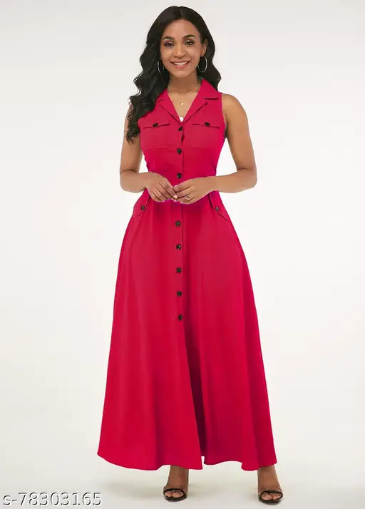 WOMEN'S UPDOWN COLLAR SAFARI DRESS