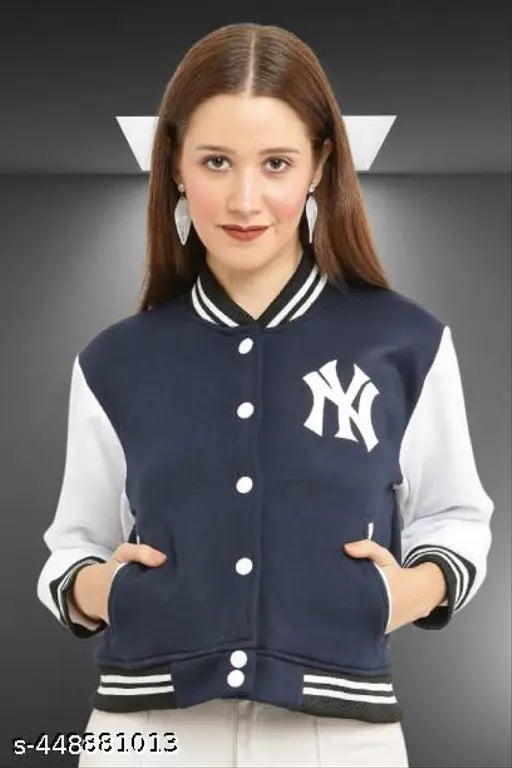 TM Blue NY Print Jacket