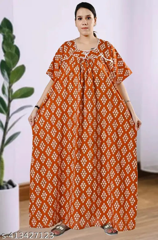 Nighty Cotton Plus Size Jumbo 5XL TO 10XL