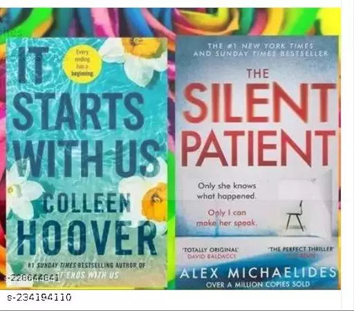 It Starts With Us & THE SILENT PATIENT (2 Books Combo Books) Paperback