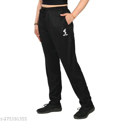 Women's Pack of 1 Black Track Pant-Activewear