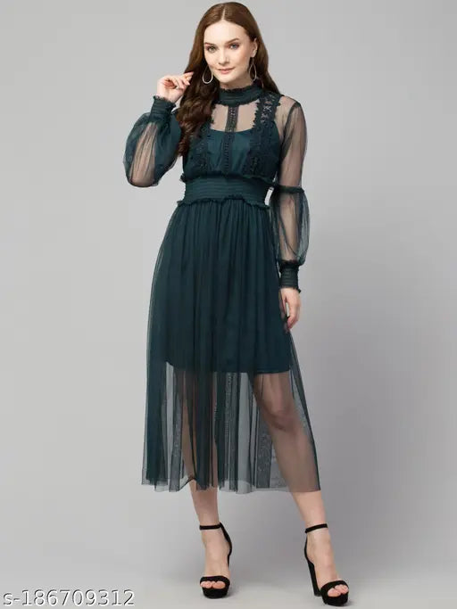 Trendy Lace Net Dresses