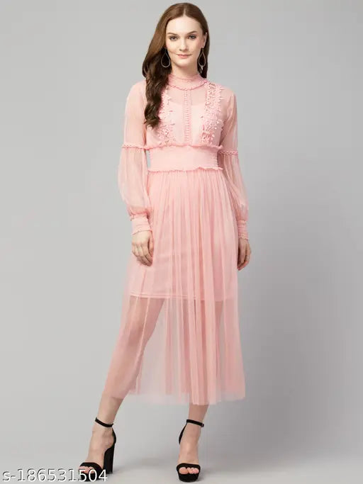 Trendy Lace Net Dresses