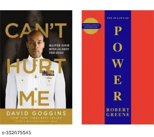 2 Book Combo :- Can't Hurt Me +  The 48 Laws Of Power (English  Paperback  David Goggins   Robert Green)