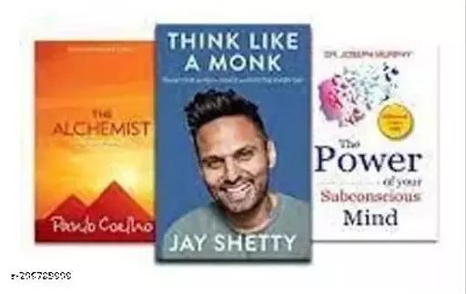 Think Like A Monk + The Alchemist + The Power Of Your Subconscious Mind (Mindset Combo) (3 Books) By Jay Shetty