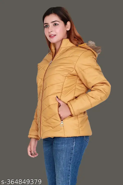 Flying Trendy  Classy Designer  Full Sleeve Woman Parka Jackets