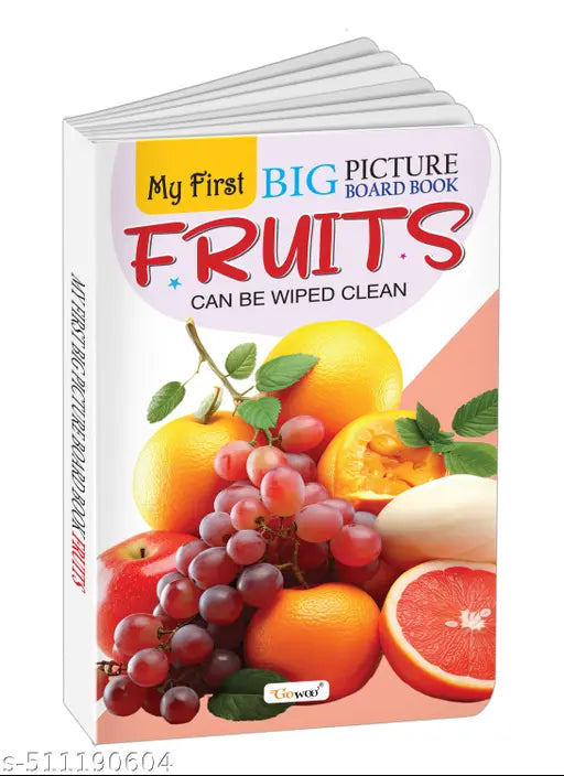 My First Big Picture Board Book Fruits : Fun educational books for toddlers  Learning book for preschoolers  Picture board book for kids  Montessori learning book for toddlers