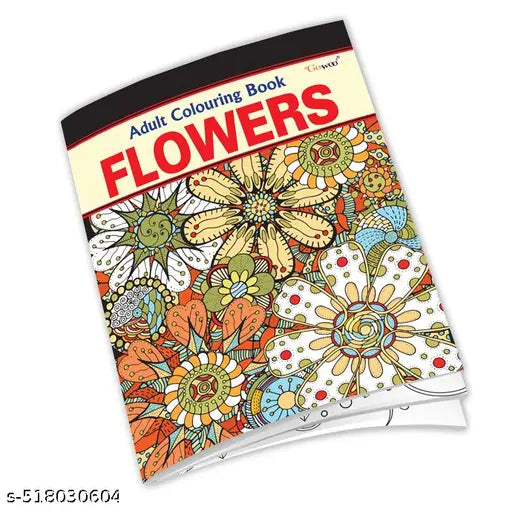 Flowers - Adult Colouring Book : Colouring book for Kids and Adults  Relaxing Art Coloring Book  Coloring book for stress relief