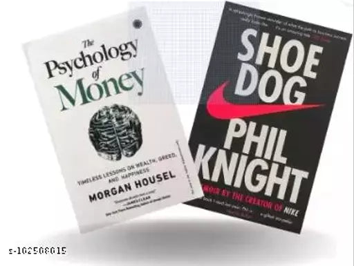 Set Of 2 Classic Books : The Psychologys Of  Moneys And The Shoe Dogs By Phil Knight  (Paperback  Morgan Housel & knight Phil)