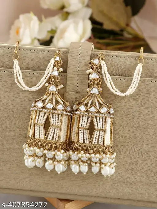 Jharokha Earrings- Stylish Long Party Wear Earrings for Women & Girls