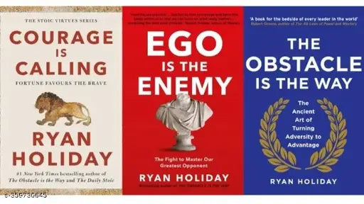 Courage Is Calling + Ego Is The Enemy + The Obstacle Is The Way (Paperback  Ryan Holiday)