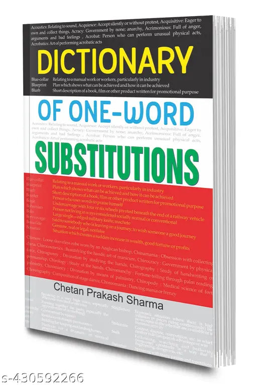 Dictionary of One Word Substitutions Books : English Learners book  Dictionary Books for Kids  Educational learning Books - Career & Studies Books.