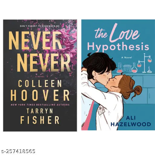 NEVER NEVER  BY COLLEEN HOOVER + THE LOVE HYPOTHESIS BY ALI HAZELWOOD