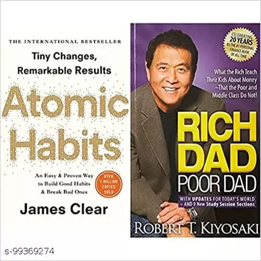 Atomic Habits+Rich Dad Poor Dad(Set of 2books)