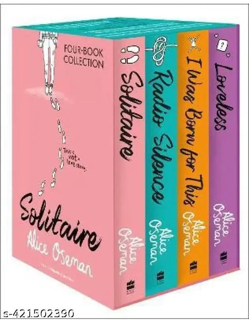 Four -Book Collection Set :- Solitaire + Radio Silence + I Was Born for this + Loveless ( English  Paperback  Alica Oseman)
