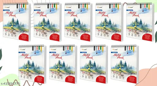 A4 Premium Sketch Book : Spiral-Bound Artistic Sketchpads  36 Sheets sketchbook  140 GSM Acid free paper  Sketchbook for Doodling - Pack of 9 Sketch Books