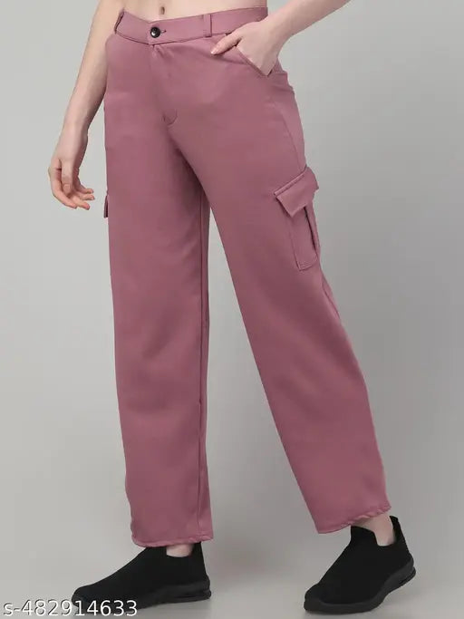 Women solid stylish cargo bell boutam apnts