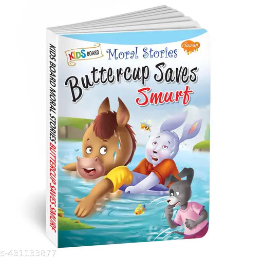 Buttercups Saves Smurf board book for kids : Educational Story books  Learning book for kids  Board book for kids (Hardcover).