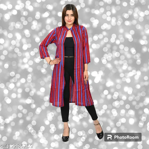 Woman Long Cotton Shrug