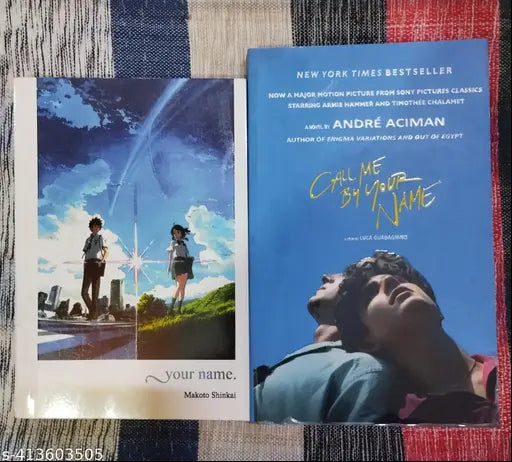 Combo Of 2 Book :- Your Name + Call Me By Your Name (English  Paperback  Makoto Shinkai  Andre Aciman)