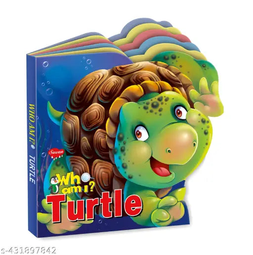 Turtle die cut board book for kids : Board books for kids  Educational book for kids  Die cut book for kids.