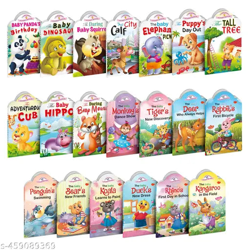 Complete combo of Baby animal books for kids : Educational picture books  Early learning book  Animal story book for kids - Pack of 20 books for kids