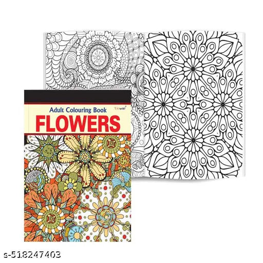 Flowers - Adult Colouring Book : Artistic relaxation coloring book  Mindfulness coloring book  Coloring book for mindfulness and relaxation