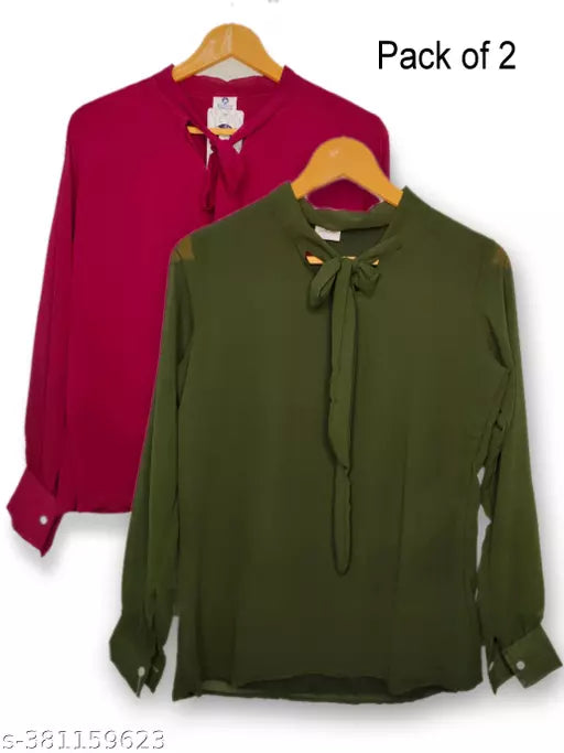 women top conbo at best price  high qualty combo offer  women tops  top for women  maroon color top  green color top