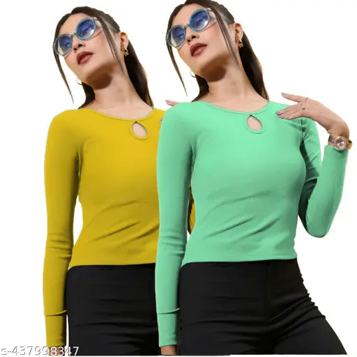 Combo (Pack Of 2) New Stylish Modern Top For woman