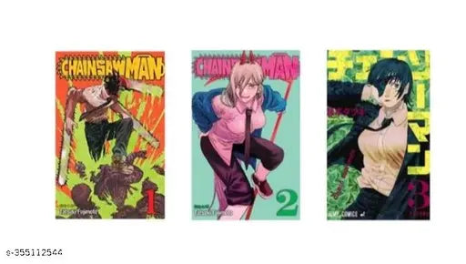 Chainsaw Man  Vol - 1  2 & 3  Book  (Paperback  Tatsuki Fujimoto)