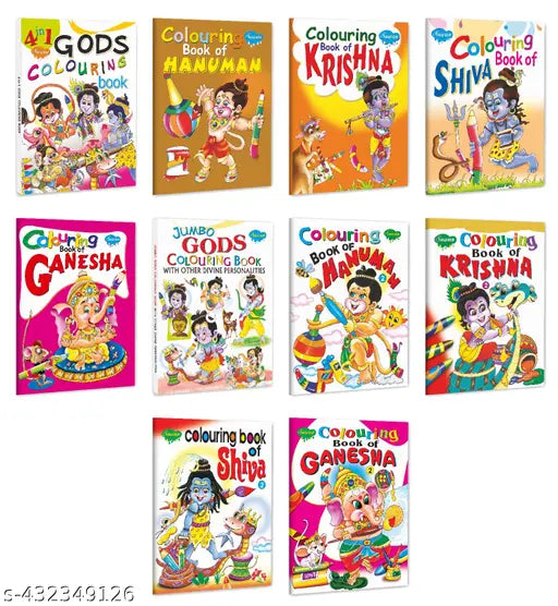 Colouring book for kids : Mythological colouring book for kids  colouring book for kids  Educational colour book - Set of 10 colouring book for kids.