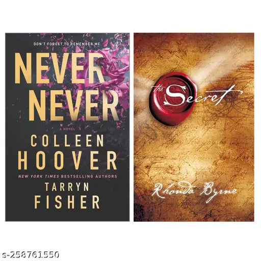 NEVER NEVER  BY COLLEEN HOOVER + THE SECRET BY RHONDA BYRNE