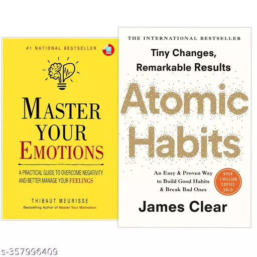 Buy 1 Get 1 Book Free - Master Your Emotion  + Atomic Habits - Paperback