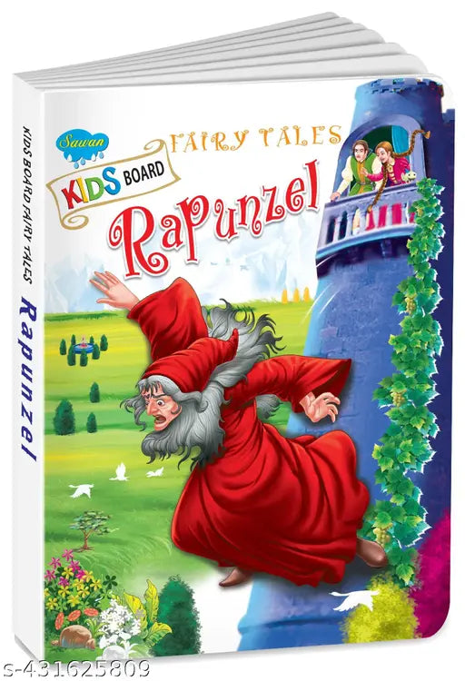 Rapunzel board book for kids : Learning books for kids  Educational board books  Story learning books (Hardcover).