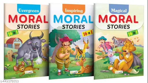 Evergreen  Inspiring and Magical Moral Stories :  Bedtime Children Story Book  Timeless Stories for Kids  Learning Story Book for Kids - Pack of 3 Story book