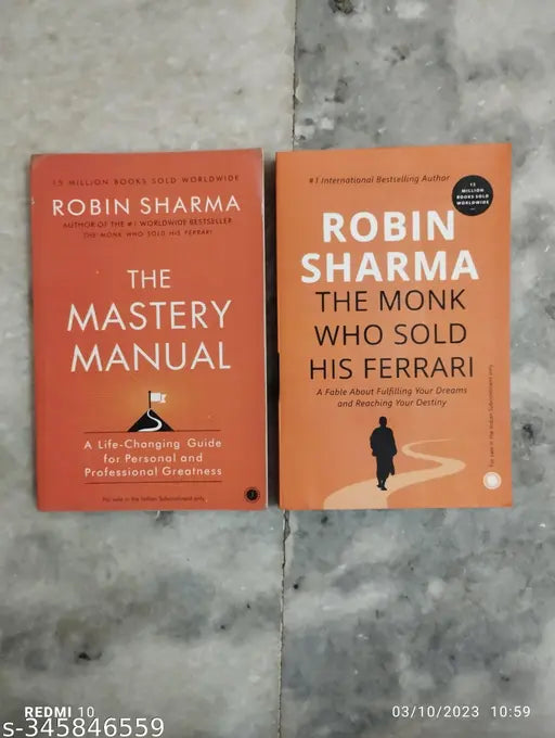 Best Combo Of 2 Book :- The Mastery Manual + The Monk Who Sold  His Ferrari (English  Paperback  Robin Sharma)
