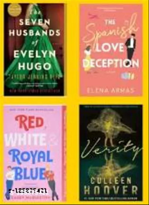 7 Husbands Of Evelyn Hugo+ spanish love+ verity+ red white royal blue (ENGLISH  PAPERBACK)