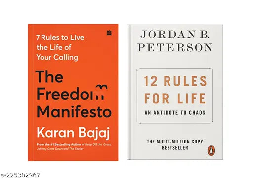 THE  FREEDOM MANIFESTO BY KARAN  + 12 RULES FOR LIFE AN ANTIDOTE TO CHAOSJORDAN B. PETERSON
