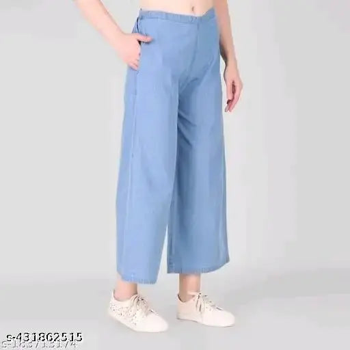Woman Denim Plazzo