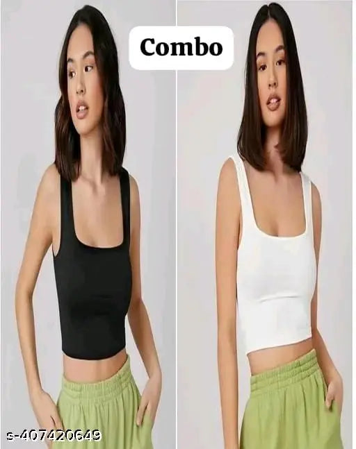 COOL SHORT TOP COMBO WHITE ND BLACK