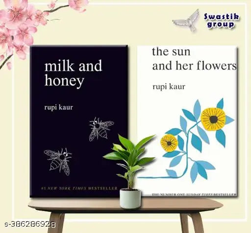 The Sun and her flowers+Milk and Honey(Set of 2 books) By Rupi Kaur