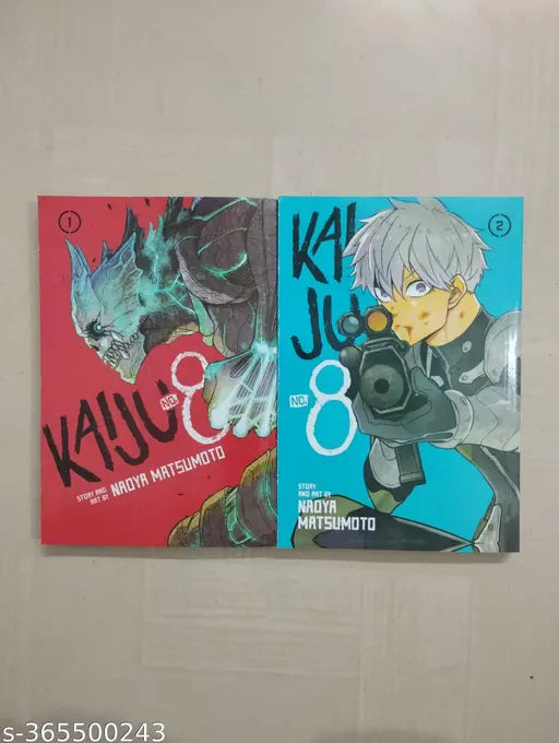 Kaiju No. 8 Volume-1 & 2 Manga Books (English  Paperback  Naoya Matsumoto)