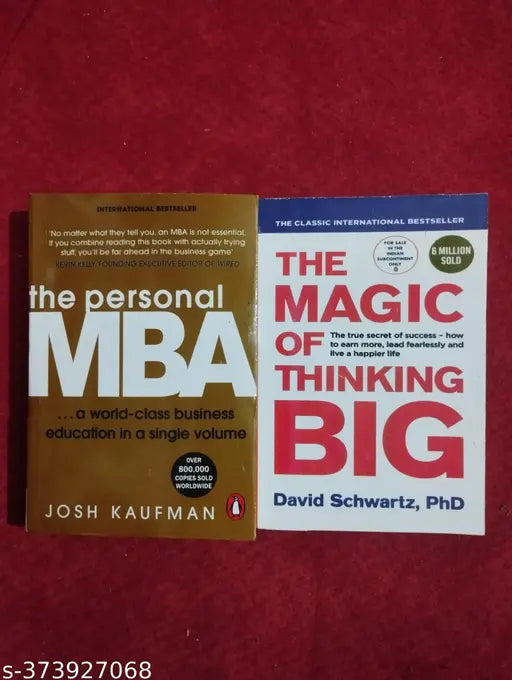 Best Combo Of 2 Book :- The Personal MBA + The Magic Of Big Thinking (English  Paperback   Josh Kaufman   David Schwartz PHD)