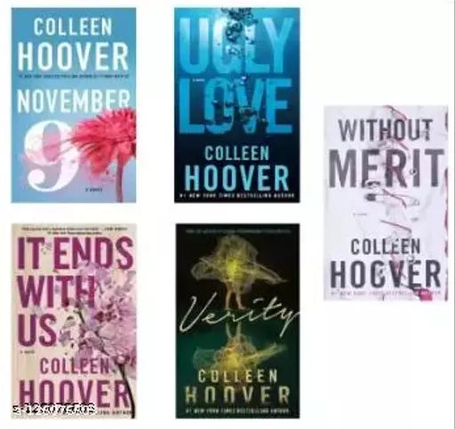 It Ends With Us + 9 November + Ugly Love + Variety + Without Merit ( 5 Books Combo With Customized Bookmarks) Product Bundle – 1 January 2018 by Colleen Hoover (Author)  (Paperback  Colleen Hoover)
