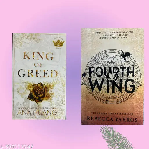 BOOK HUB King of Greed AND FOURTH WING COMBO PACK OF 2