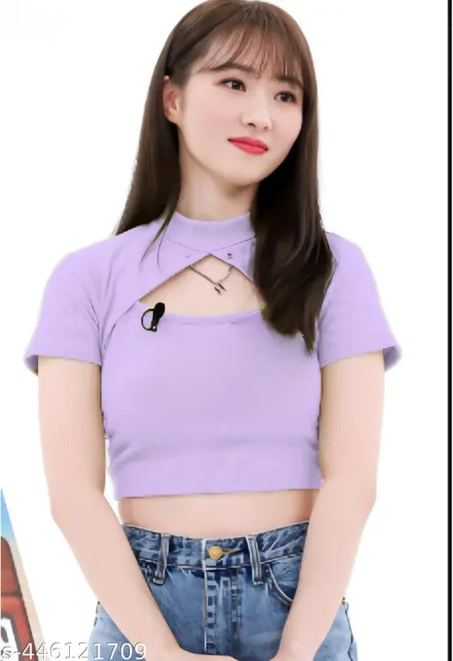 Nyra Cut Front Crop  Top Latest Trending
