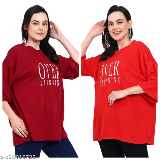 Woman Oversized Cotton T Shirt