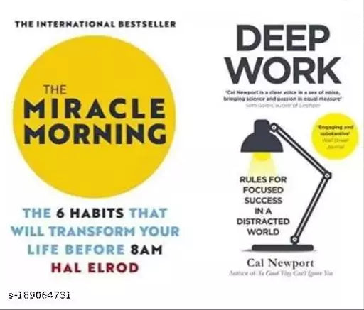 The Miracle Morning + Deep Work  (Paperback  Hal Elrod  Cal Newport) (2 BOOKS COMBO)