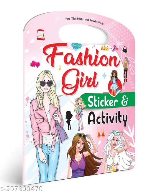 Fashion Girl Sticker and Activity book : Educational book for toddlers  Learning fun with activity books  Early learning sticker activity book